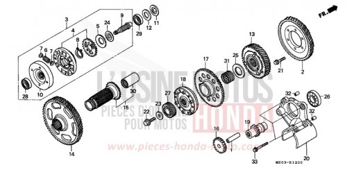 PRIMAIRE A ENGRENAGE GL1500CV de 1997